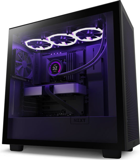 NZXT H7 Flow TG - schwarz