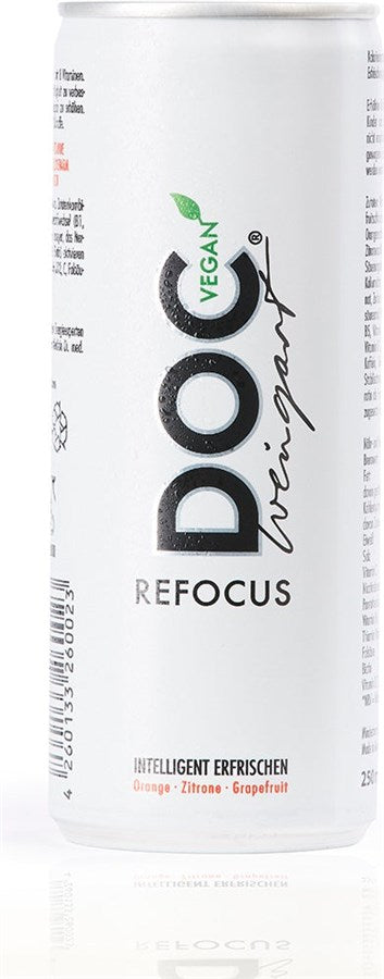 DOC Weingart Refocus Energy Drink, 250ml, 24-Pack