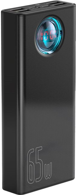 Baseus Amblight Digital Display Fast Charge Power Bank, 30000mAh, schwarz