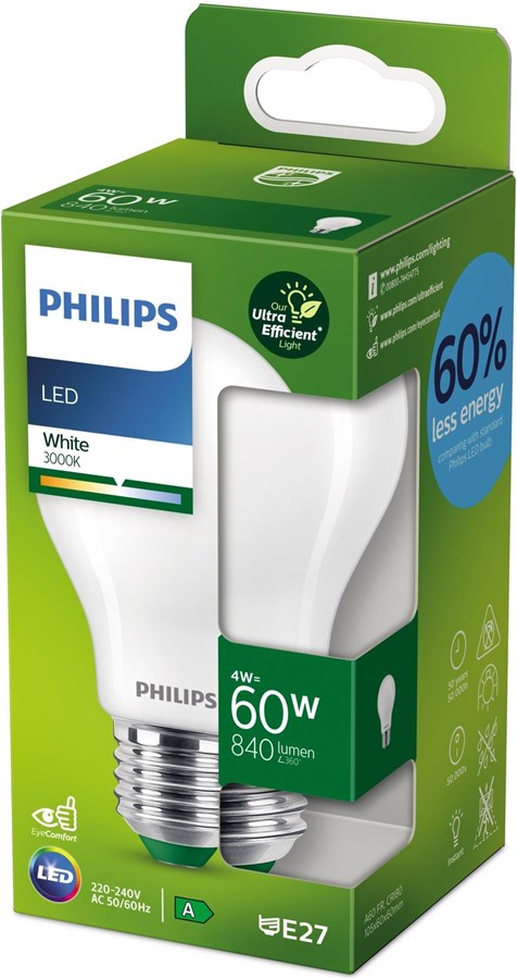 Philips Lampe 4W (60W) E27, Warmweiss