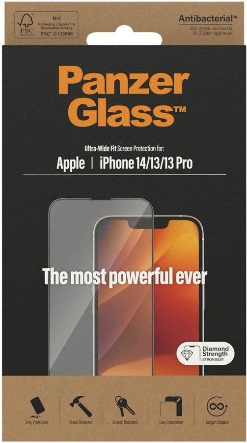 PanzerGlass Displayschutz Ultra Wide Fit iPhone 14
