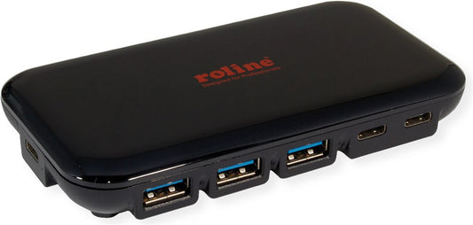 Roline USB 3.2 Gen 2 Hub, 7-fach (3x Typ C + 4x Typ A)