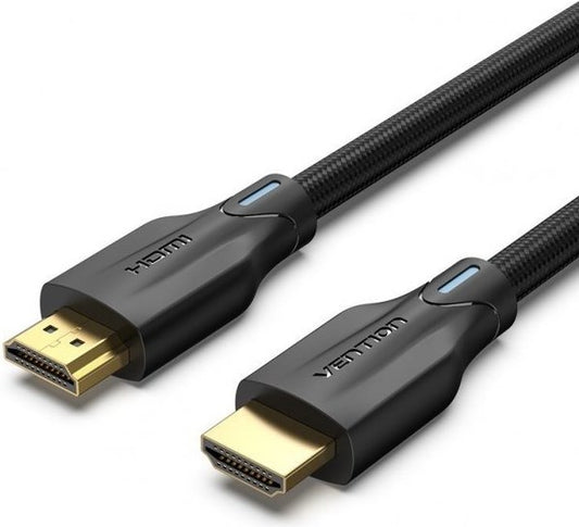 Vention Cotton Braided HDMI 2.1 Kabel schwarz - 1m