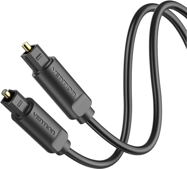 Vention Glasfaser-Audiokabel Toslink, ST-ST, schwarz - 2m