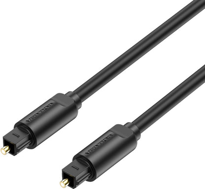 Vention Glasfaser-Audiokabel Toslink, ST-ST, schwarz - 3m