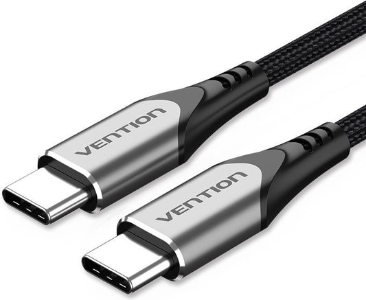 Vention USB 2.0 Kabel Typ C, schwarz silber - 1m