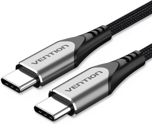Vention USB 2.0 Kabel Typ C, schwarz silber - 2m