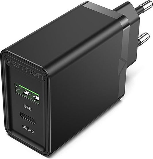 Vention Wall Charger 2-Port USB-A/USB-C - 20W