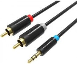 Vention 3,5mm/RCA kabel, schwarz - 1,5m