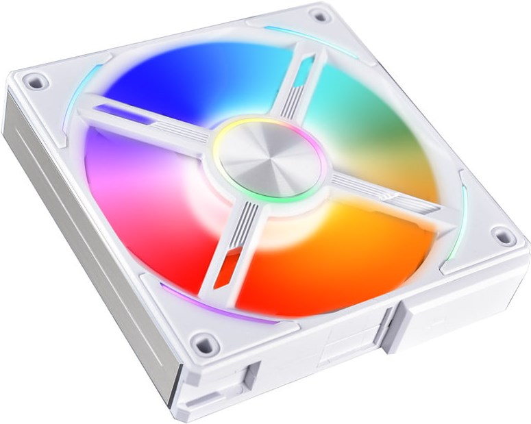 Lian Li UNI FAN AL120 RGB PWM Lüfter, 3er Pack inkl. Controller, weiss - 120mm