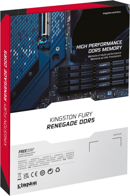 Kingston Fury Renegade, DDR5, 16GB (1 x 16GB), 7200MHz - silber