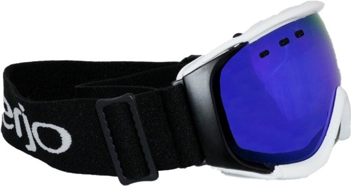 Cerjo Skibrille Kids weiss / blau verspiegelt