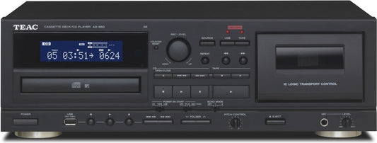 Teac AD-850-SE/B CD Player and Cassette Deck - black