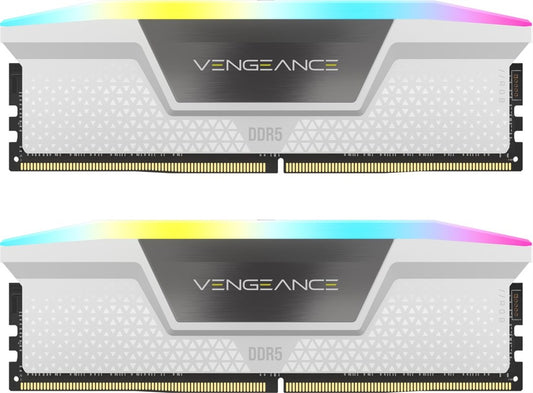 Corsair Vengeance RGB, DDR5, 32GB (2 x 16GB), 6000MHz - weiss
