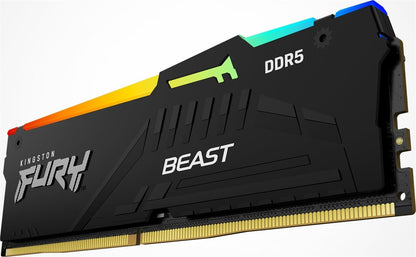 Kingston DDR5-RAM Fury Beast RGB, 64GB (2 x 32GB), 6000 MHz