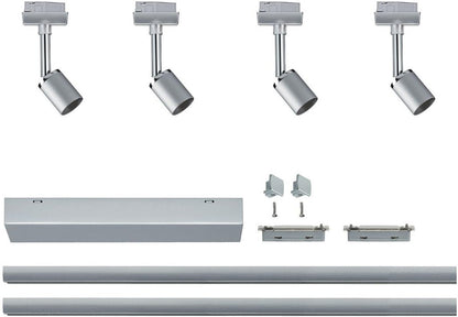 Paulmann Schienenspot URail Pure II Set, 4 x GU10, 40 W, Chrom