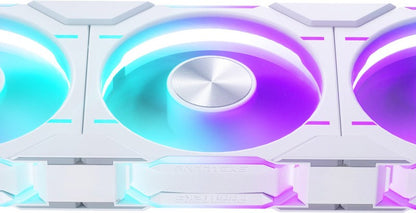 Phanteks D30 PWM Reverse Airflow D-RGB Lüfter, 120mm - weiss