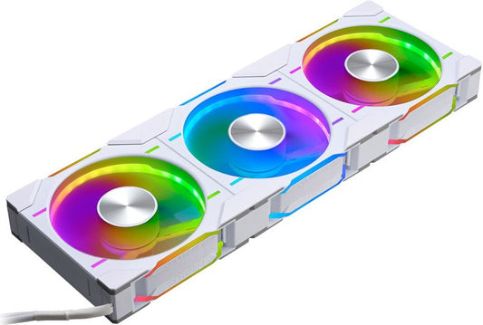 Phanteks D30 PWM Regular Airflow D-RGB Lüfter, 3er Pack 120mm - weiss