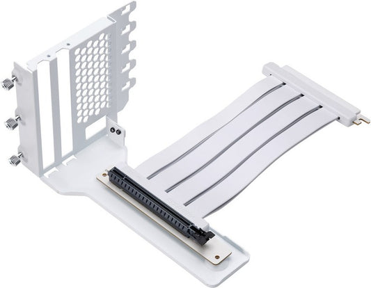 Phanteks Vertikales GPU-Bracket II + PCI-E 4.0 x16 Riser Flachband-Kabel, 22 cm - weiss