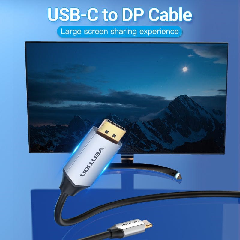 Vention USB-C auf DP kabel, schwarz - 2m