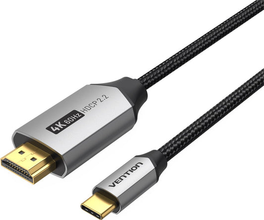 Vention USB-C zu HDMI Kabel, schwarz - 1.5m