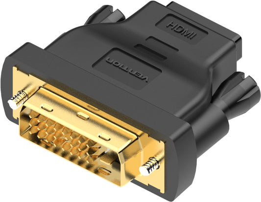 Vention DVI (24 + 1) Stecker auf HDMI Buchse Adapter - schwarz
