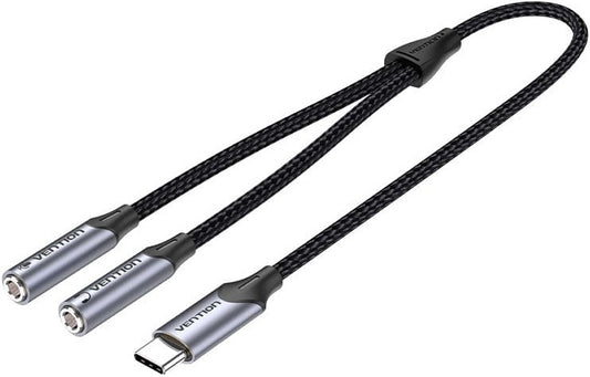 Vention USB-C-Stecker auf TRS Audio & Mic Jack - 0,3 m
