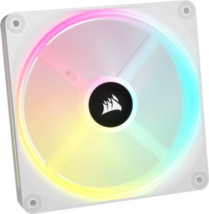 Corsair iCUE LINK QX140 RGB PWM-Lüfter, Starter-Kit inkl. Controller, weiss - 140mm