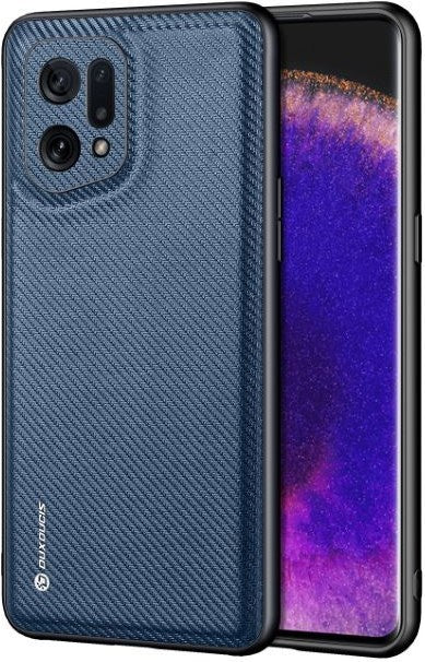 Dux Ducis Oppo Find X5 Hülle - Schickes Hardcase - Fino Series - blau