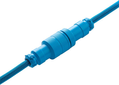 CableMod PRO Coiled Keyboard Cable Micro-USB zu USB Typ A, Spectrum Blue - 150cm